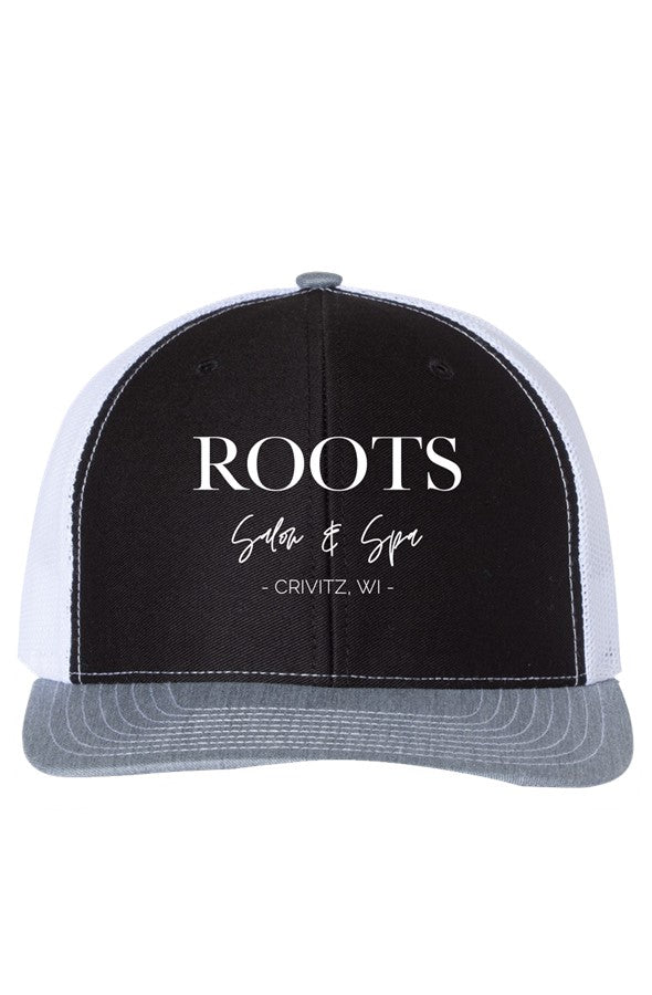 Roots Richardson Trucker Hat Embroidered White Logo | Crivitz, WI