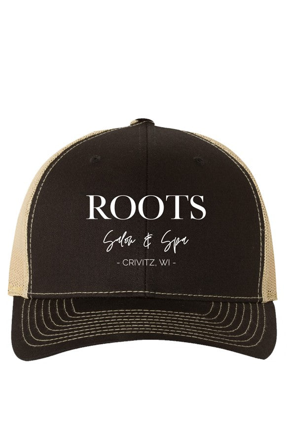 Roots Richardson Trucker Hat Embroidered White Logo | Crivitz, WI