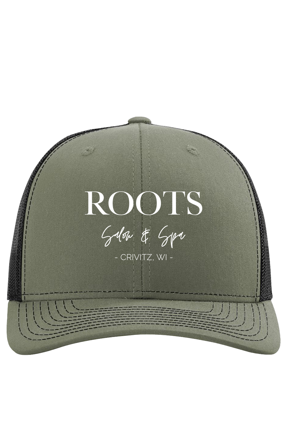 Roots Richardson Trucker Hat Emboirdered White C