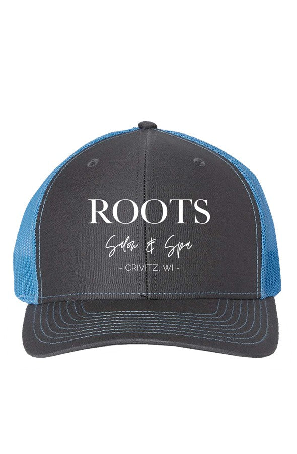 Roots Richardson Trucker Hat Embroidered White Logo | Crivitz, WI