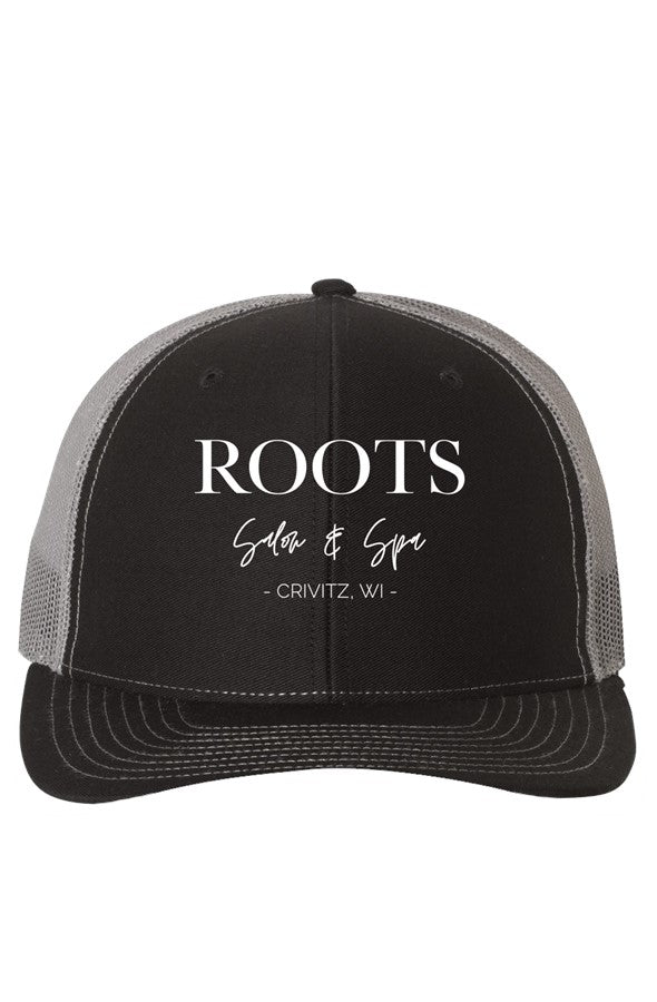 Roots Richardson Trucker Hat Embroidered White Logo | Crivitz, WI