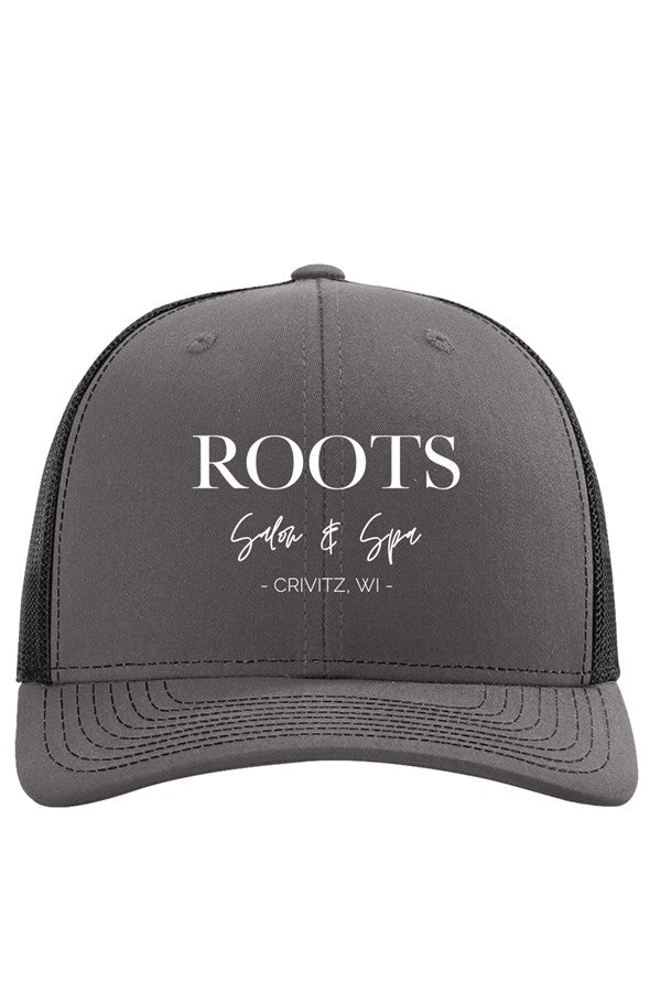 Roots Richardson Trucker Hat Embroidered White Logo | Crivitz, WI