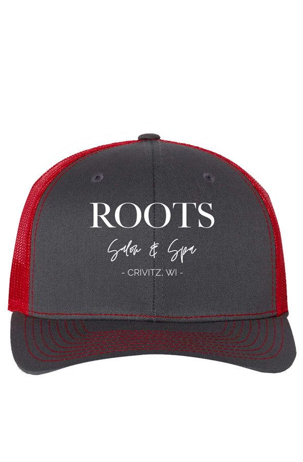 Roots Richardson Trucker Hat Embroidered White Logo | Crivitz, WI