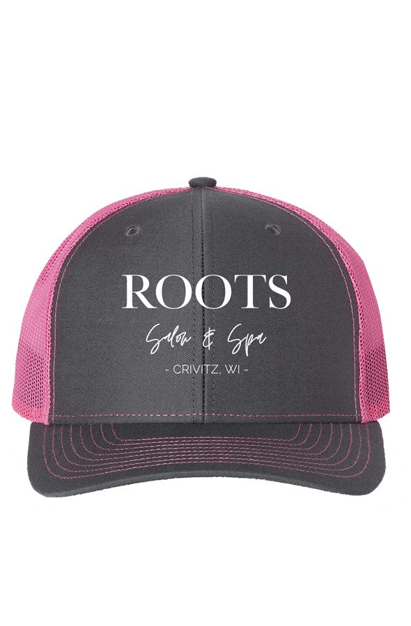Roots Richardson Trucker Hat Embroidered White Logo | Crivitz, WI
