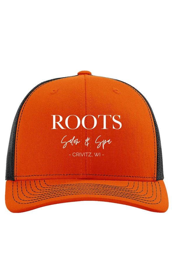 Roots Richardson Trucker Hat Embroidered White Logo | Crivitz, WI