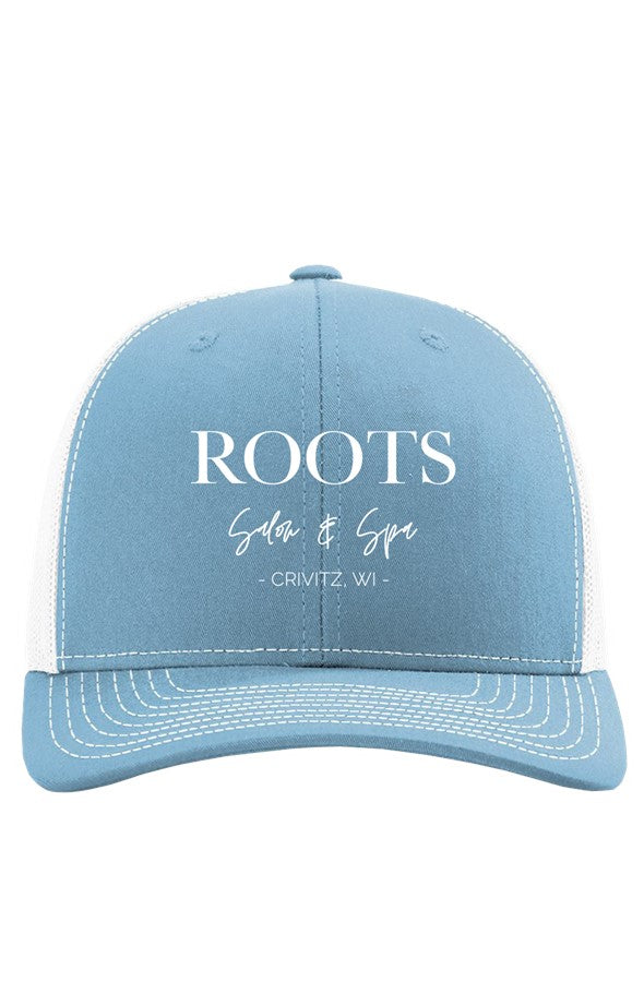 Roots Richardson Trucker Hat Embroidered White Logo | Crivitz, WI