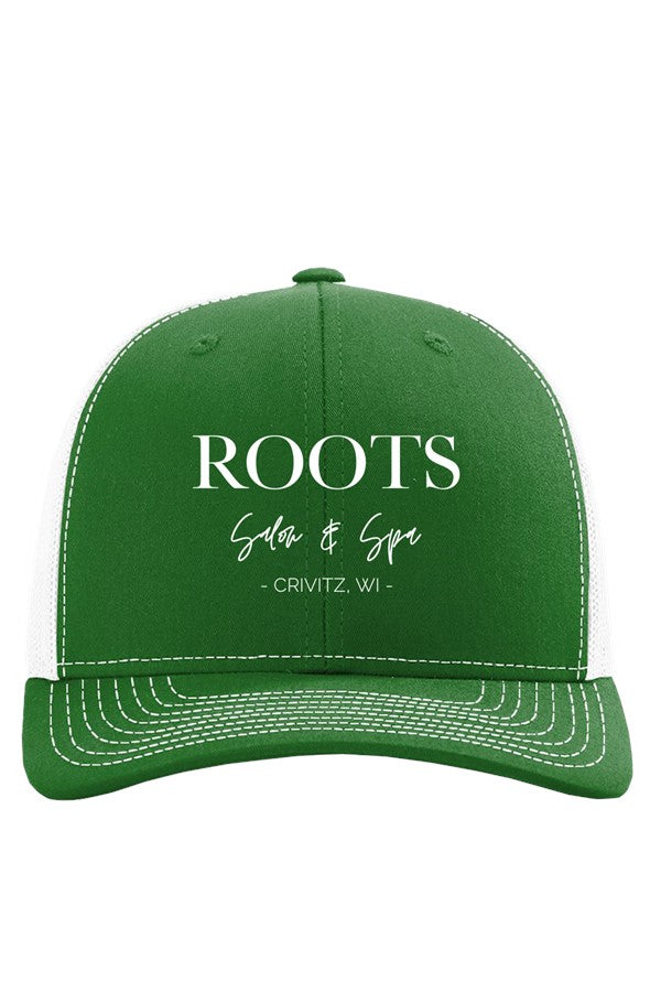Roots Richardson Trucker Hat Embroidered White Logo | Crivitz, WI