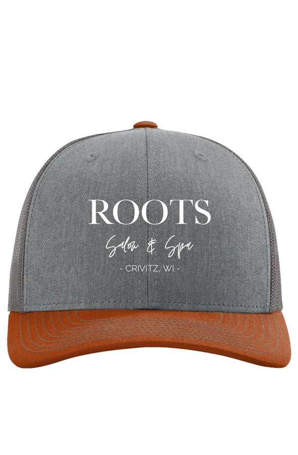 Roots Richardson Trucker Hat Embroidered White Logo | Crivitz, WI
