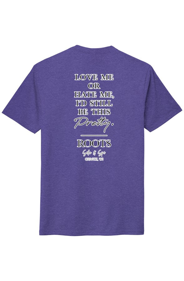 Roots Love Me or Hate Me Perfect Tri Tee Black White | Crivitz, WI