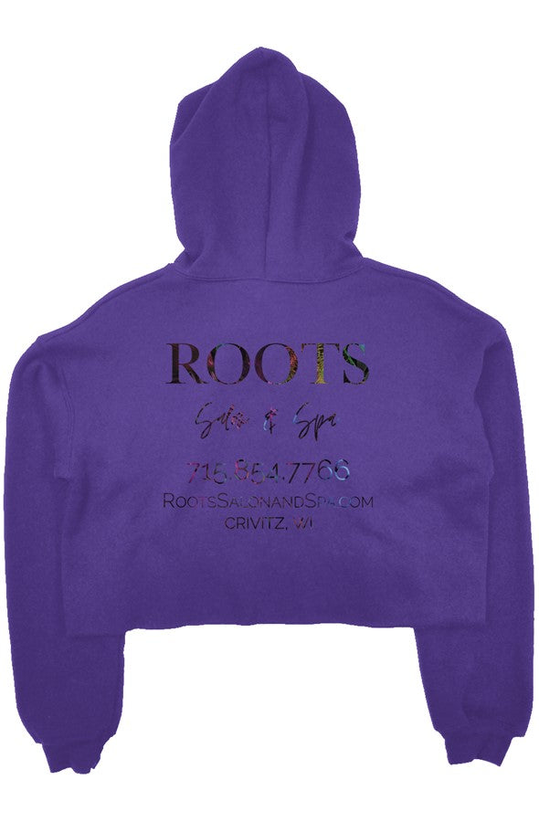 Roots Crop Fleece Hoodie Tropical Logo | Crivitz, WI