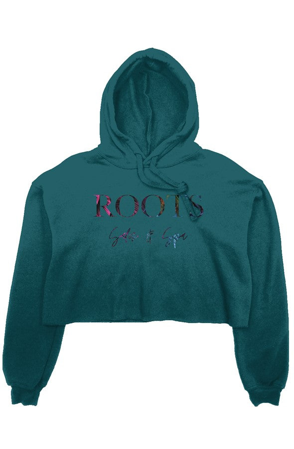 Roots Crop Fleece Hoodie Tropical Logo | Crivitz, WI