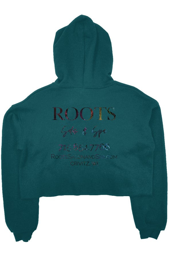 Roots Crop Fleece Hoodie Tropical Logo | Crivitz, WI