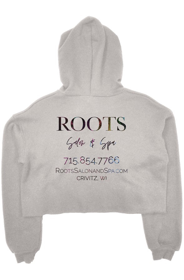 Roots Crop Fleece Hoodie Tropical Logo | Crivitz, WI