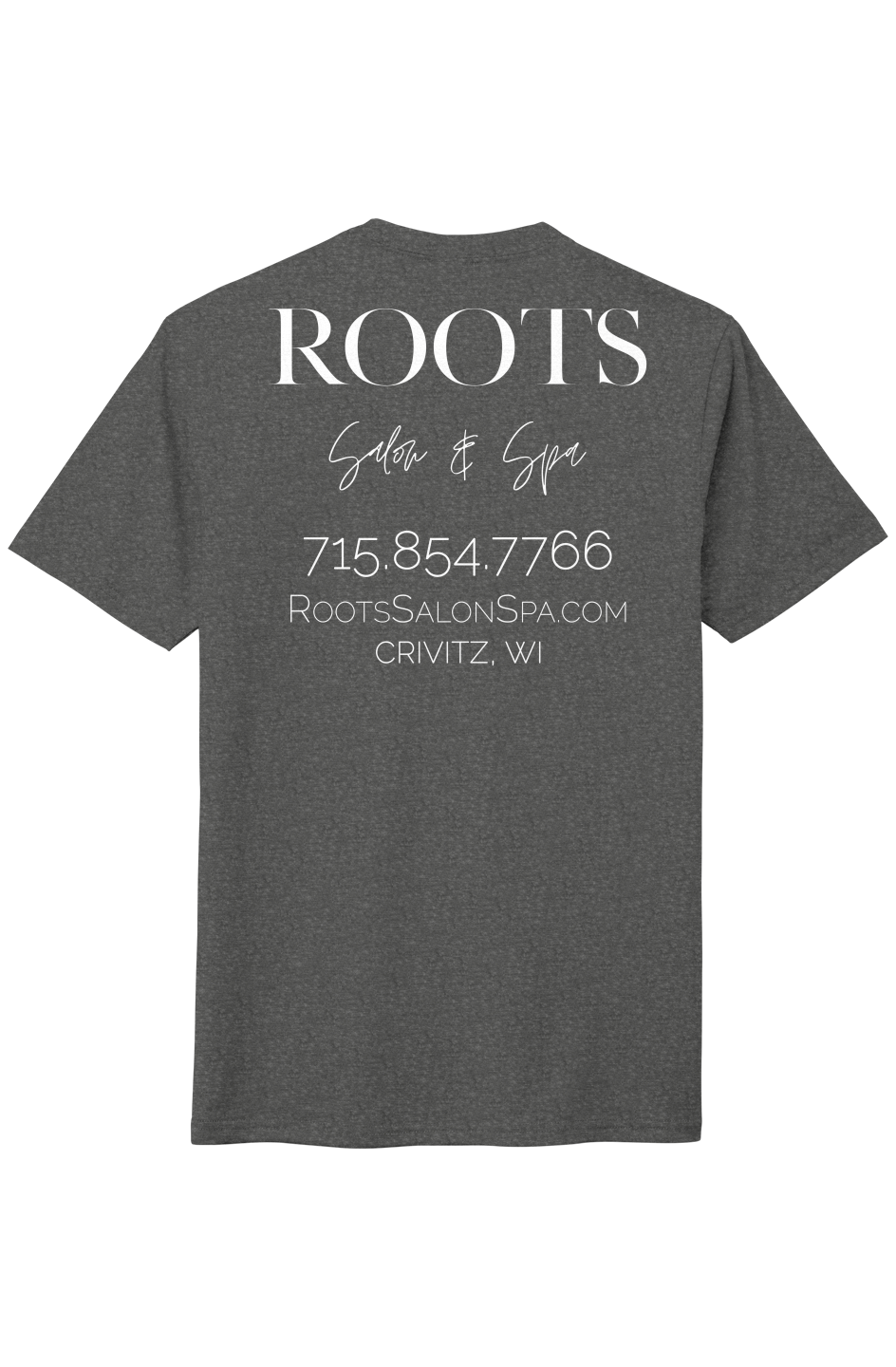 The Roots Perfect Tri Tee Solid White Logo Crivitz WI