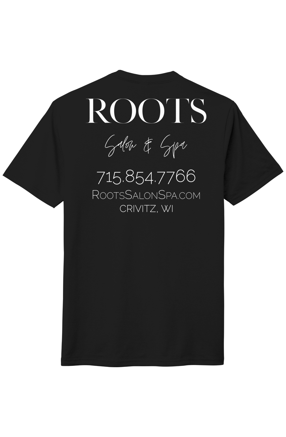 The Roots Perfect Tri Tee Solid White Logo Crivitz WI