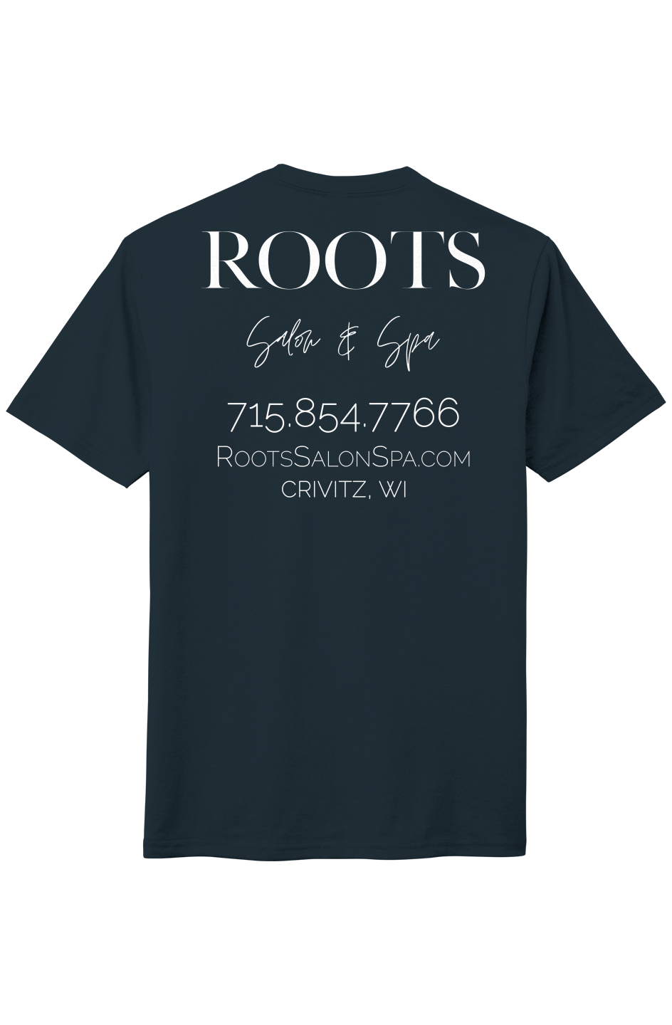 The Roots Perfect Tri Tee Solid White Logo Crivitz WI