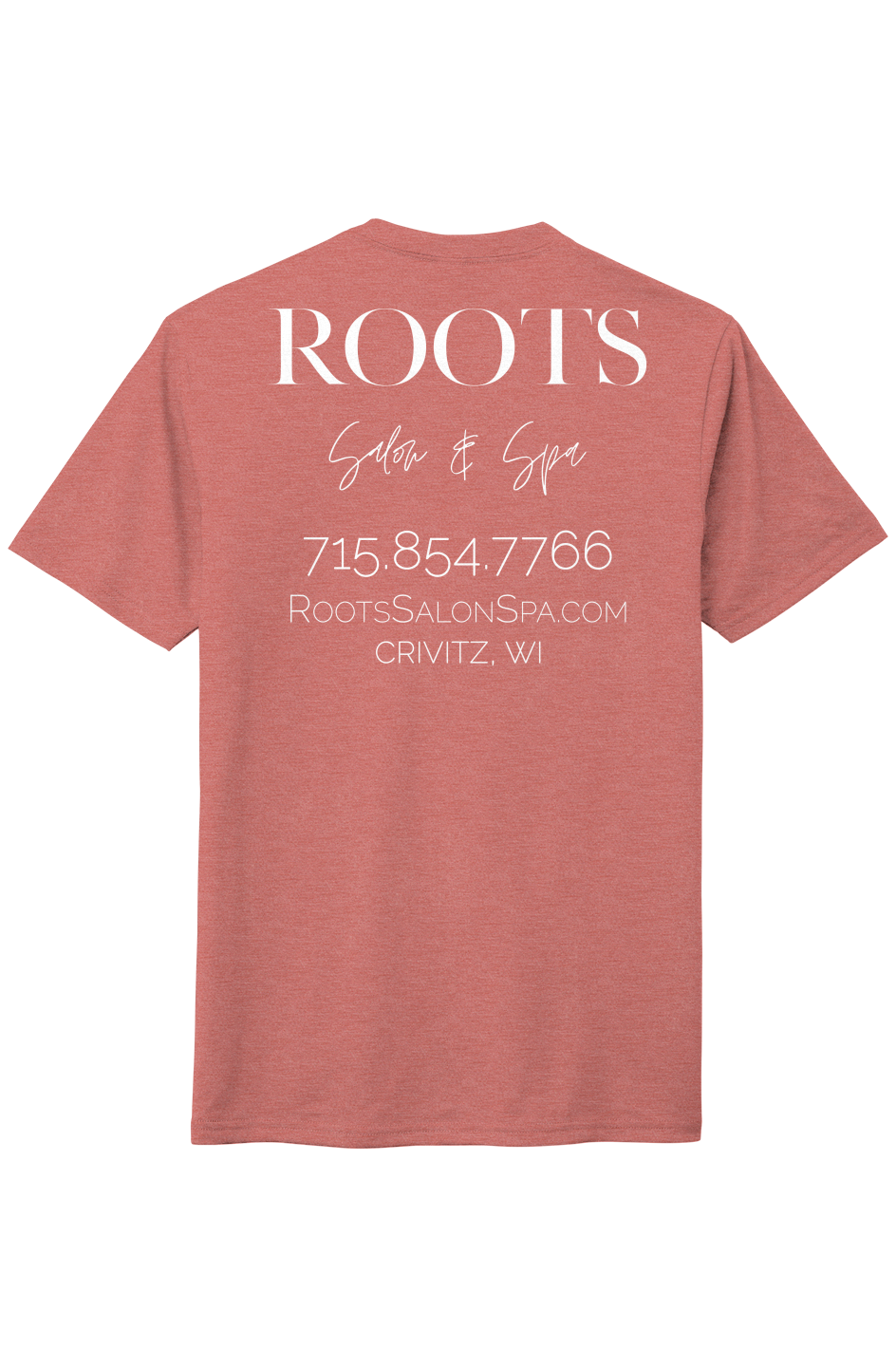 The Roots Perfect Tri Tee Solid White Logo Crivitz, WI