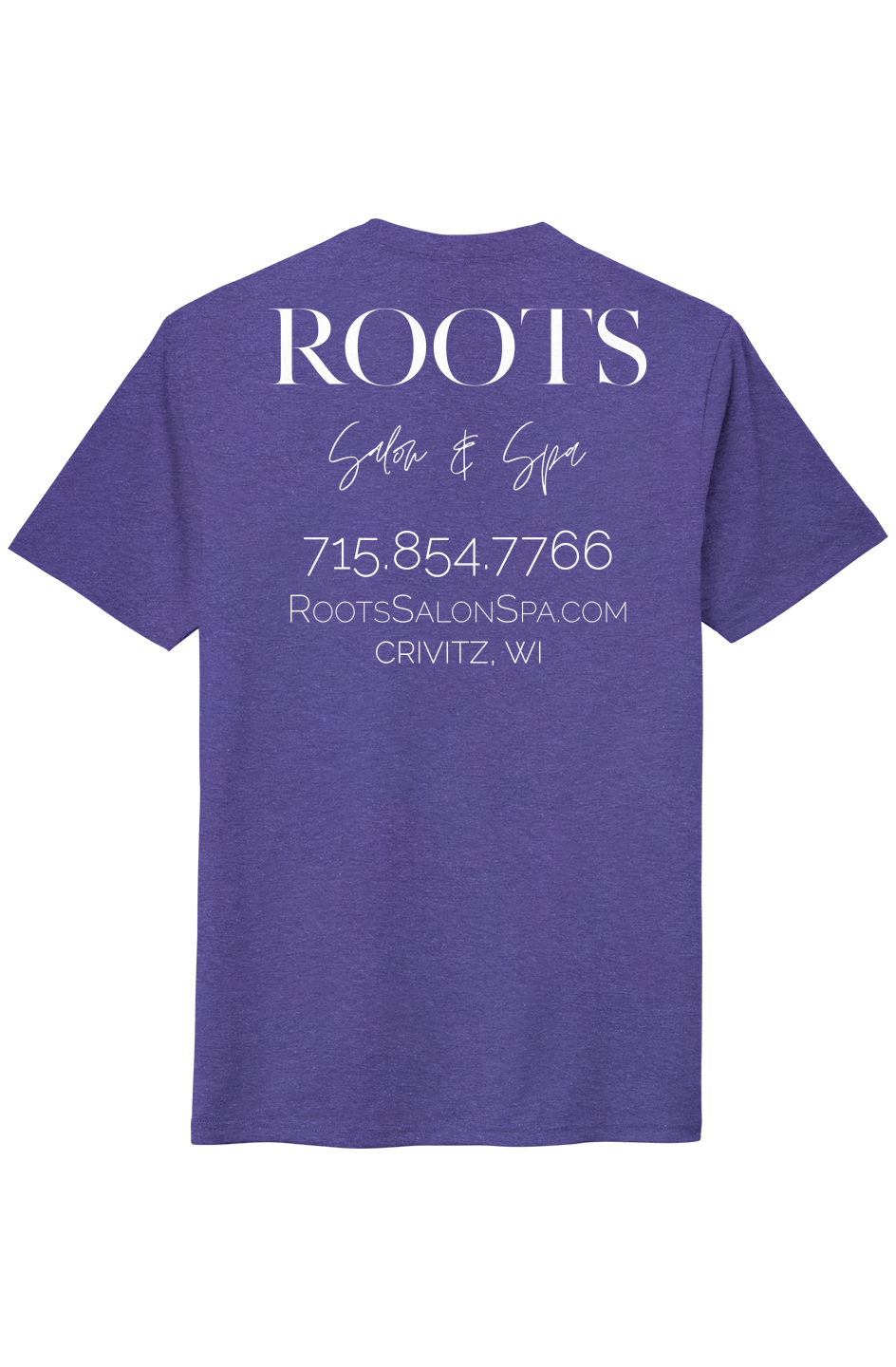 The Roots Perfect Tri Tee Solid White Logo Crivitz, WI