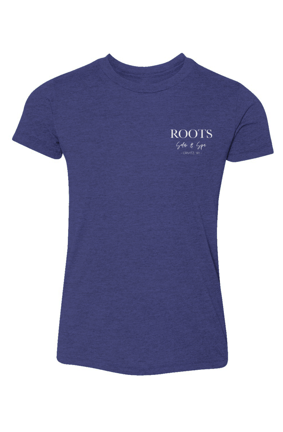 Roots Youth Triblend Tee White Logo Crivitz W