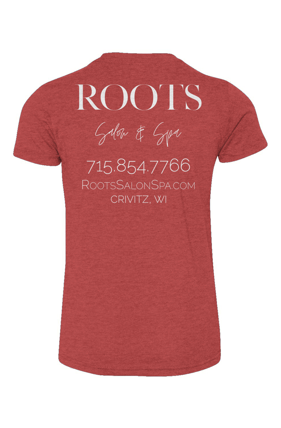 Roots Youth Triblend Tee White Logo | Crivitz, WI