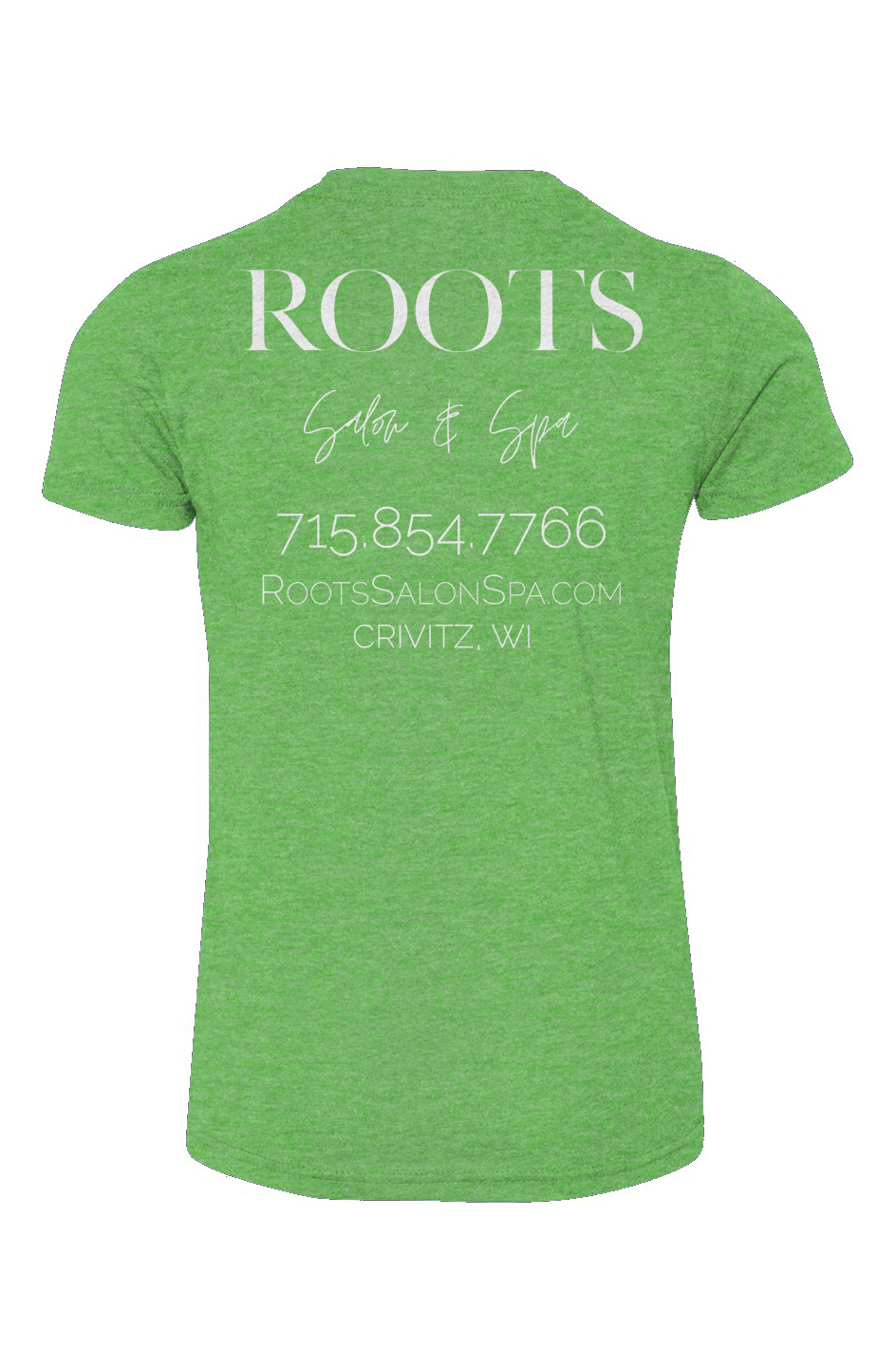 Roots Youth Triblend Tee White Logo | Crivitz, WI