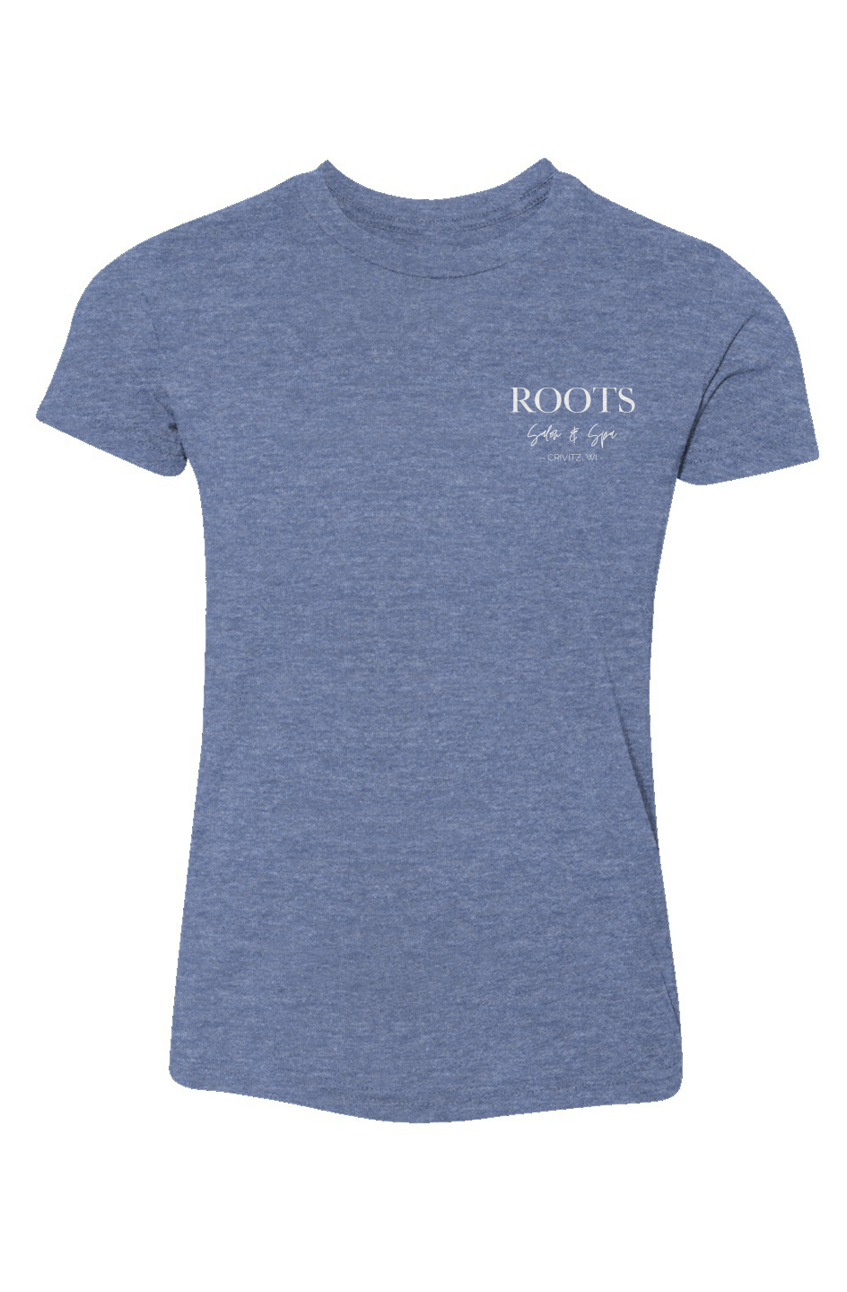 Roots Youth Triblend Tee White Logo | Crivitz, WI