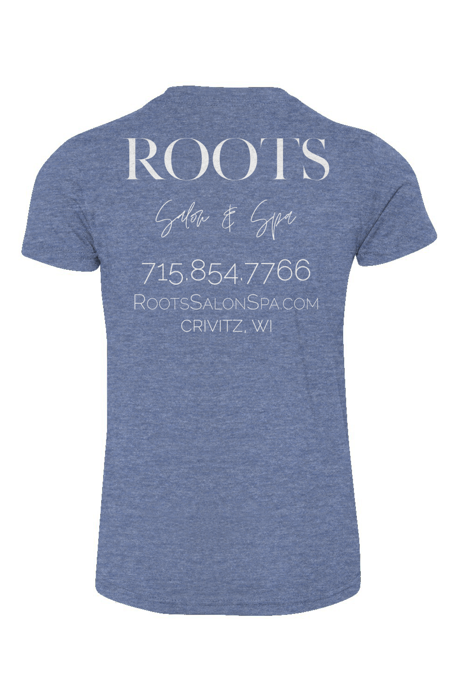 Roots Youth Triblend Tee White Logo | Crivitz, WI