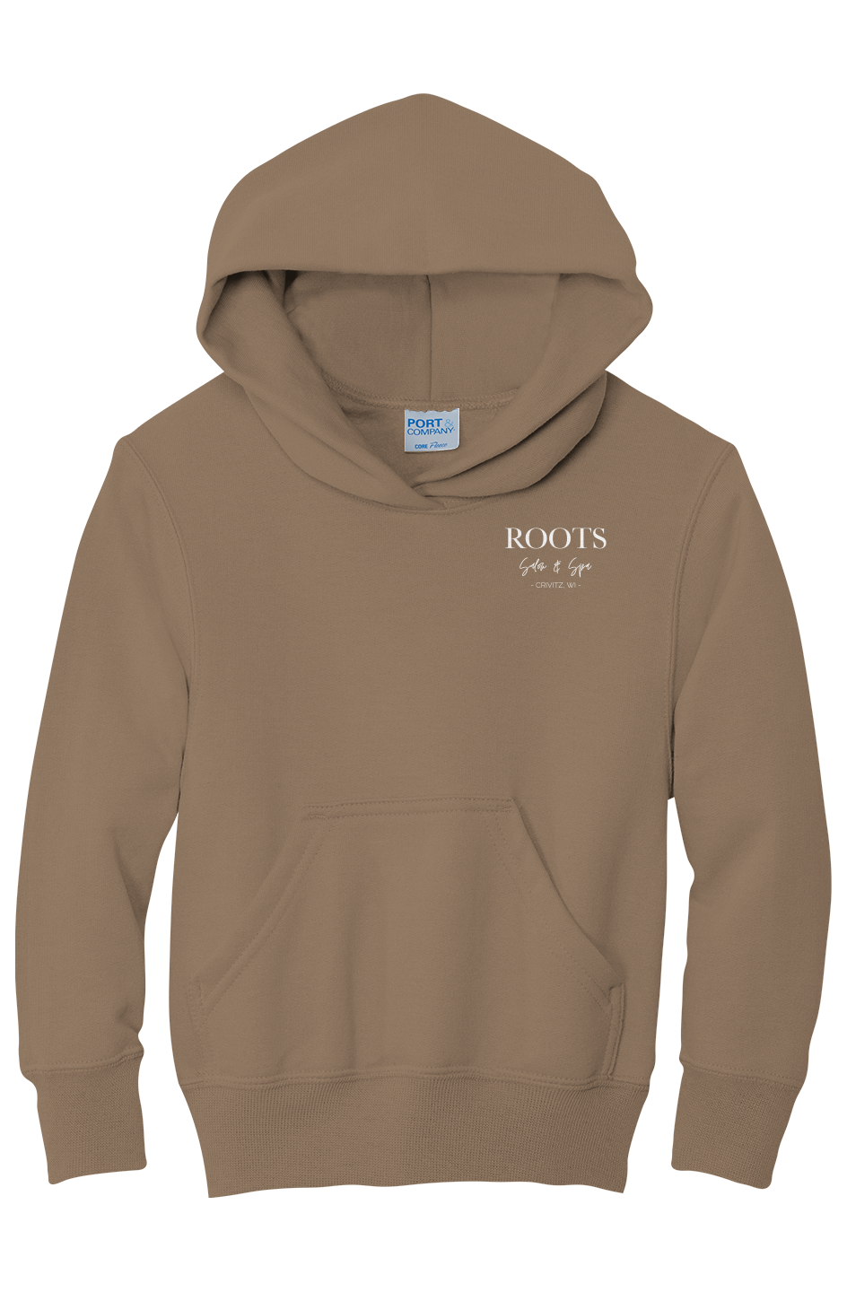 Roots Youth Fleece Hoodie White Logo | Crivitz, WI