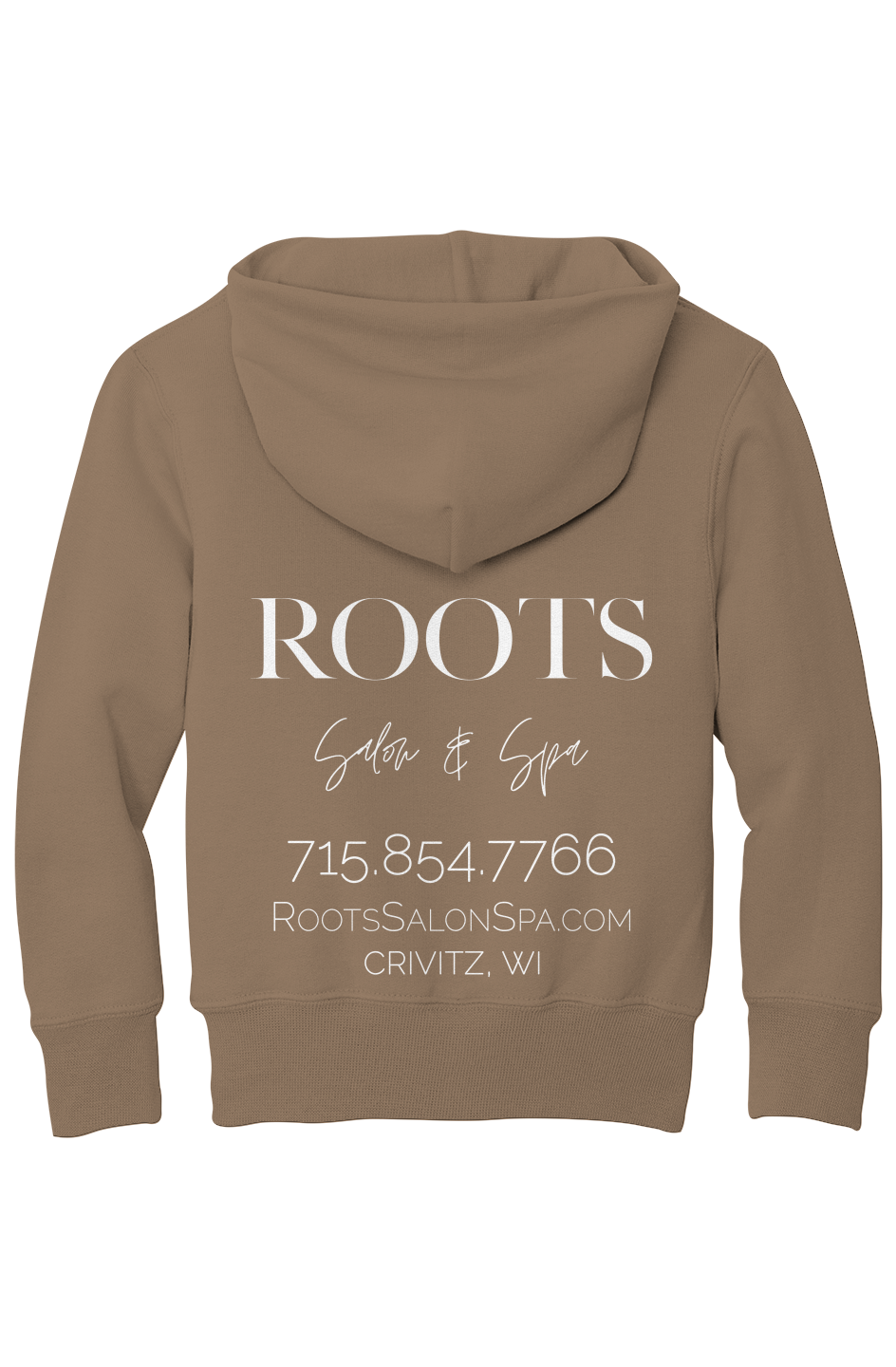 Roots Youth Fleece Hoodie White Logo | Crivitz, WI
