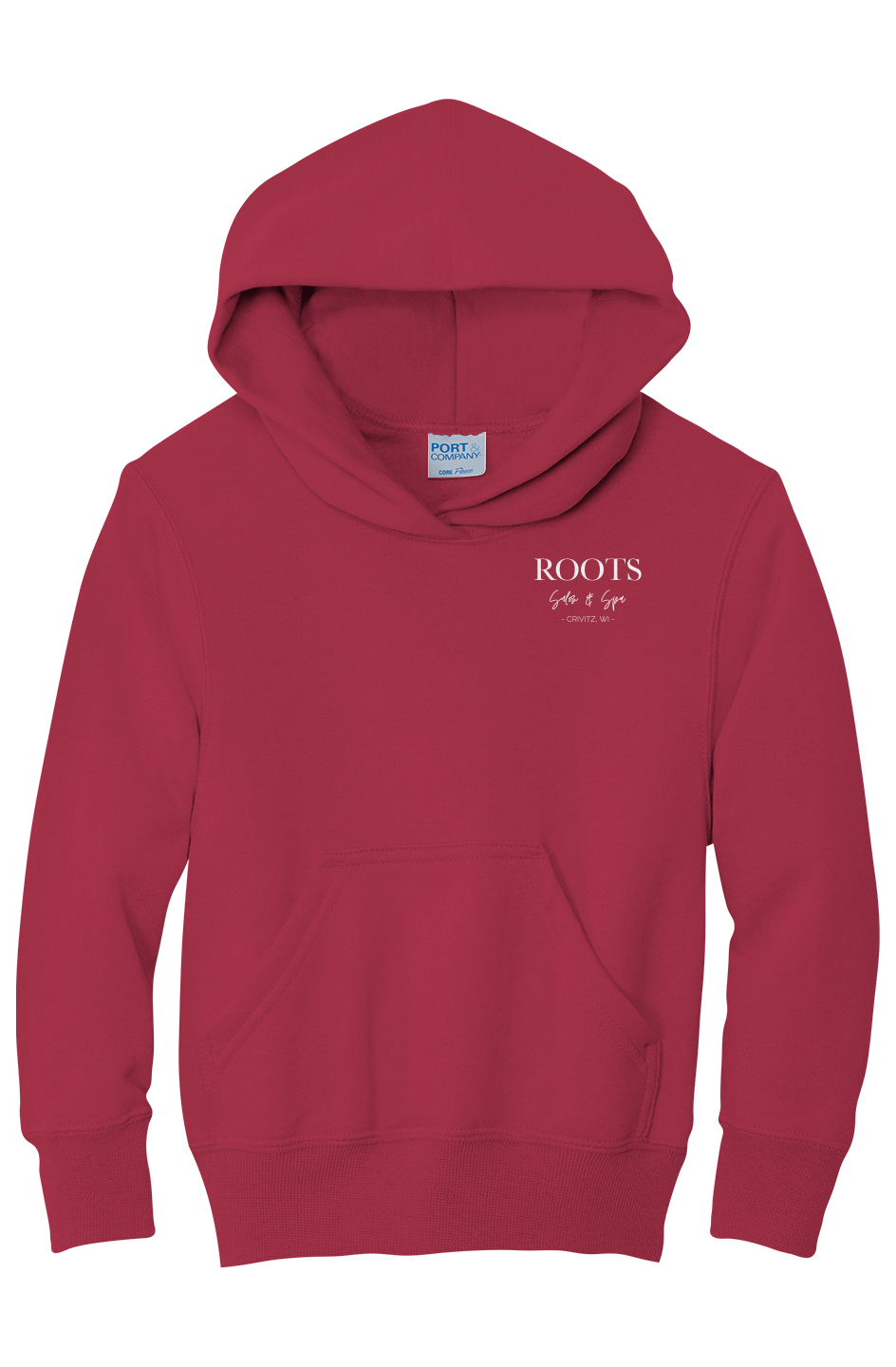 Roots Youth Fleece Hoodie White Logo | Crivitz, WI