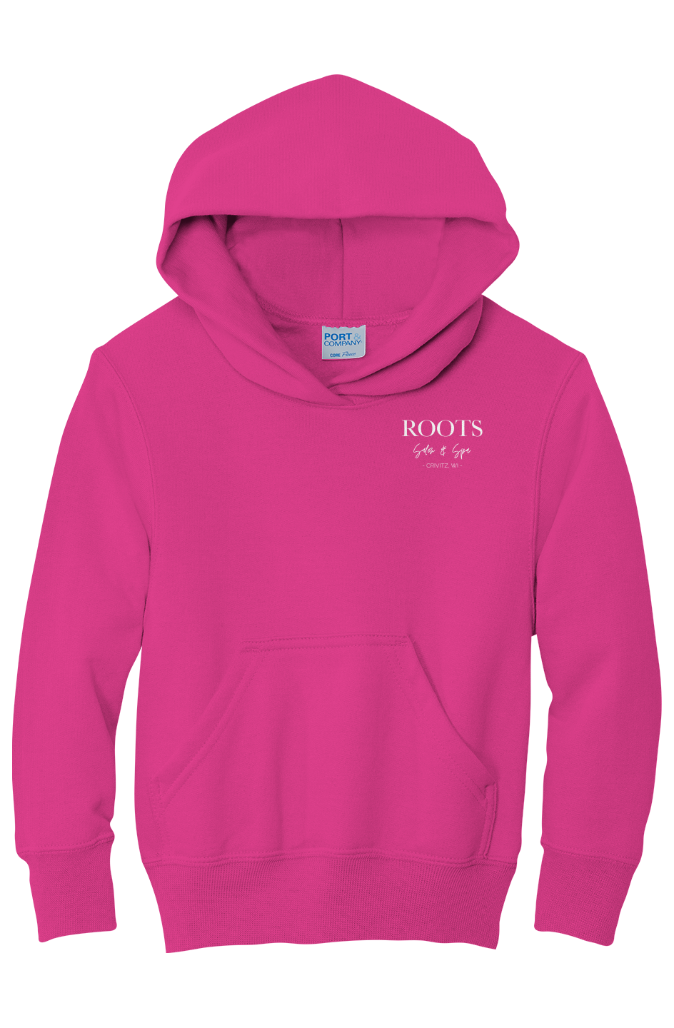 Roots Youth Fleece Hoodie White Logo | Crivitz, WI