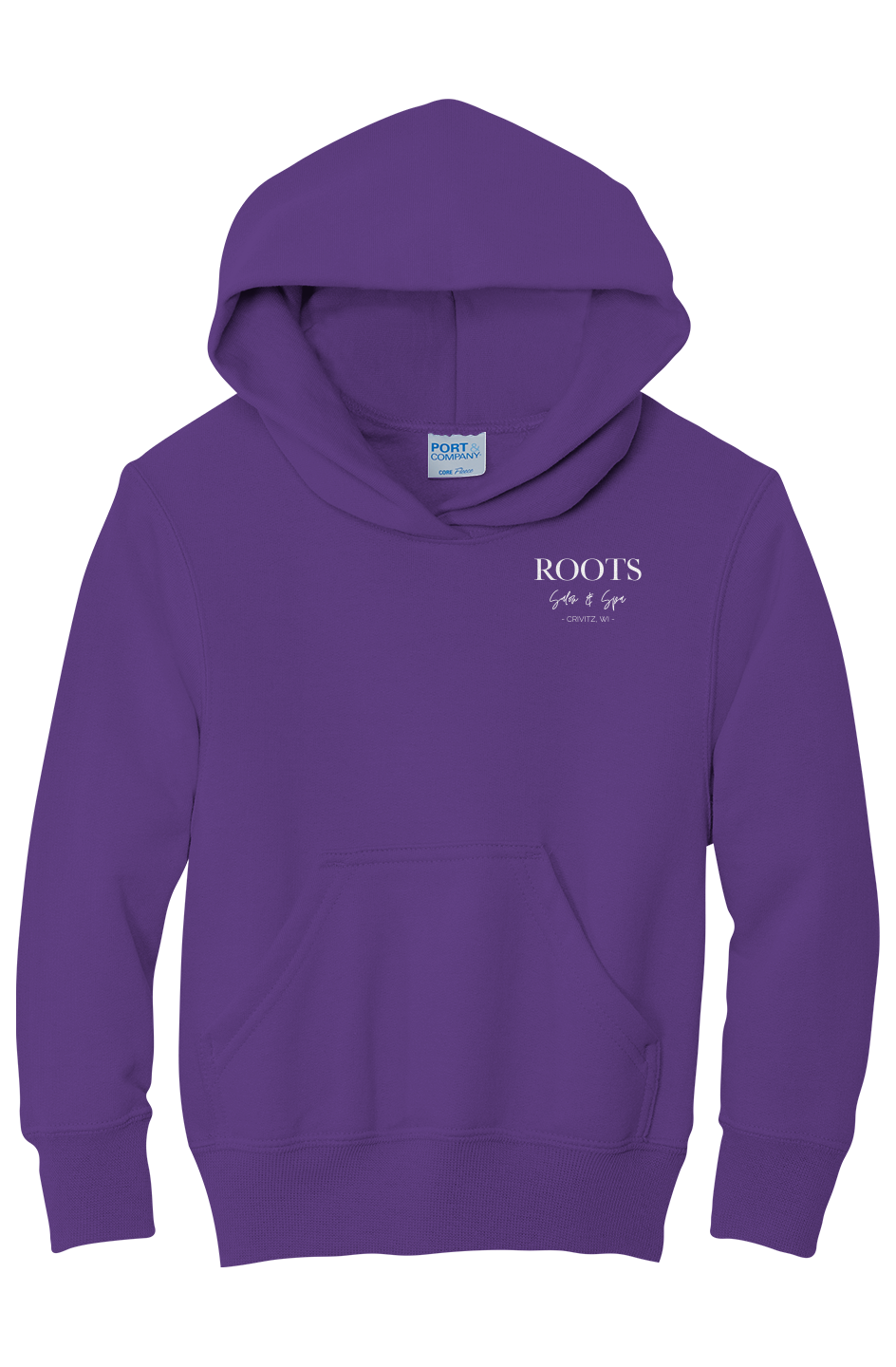 Roots Youth Fleece Hoodie White Logo | Crivitz, WI