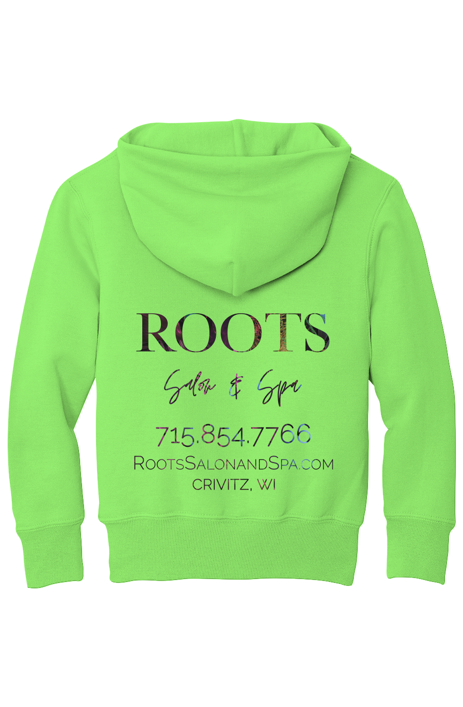 Roots Youth Fleece Hoodie Tropical Logo