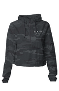 Roots Cropped Windbreaker White Logo Crivitz WI