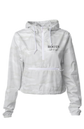 Roots Cropped Windbreaker Black Logo Crivitz WI