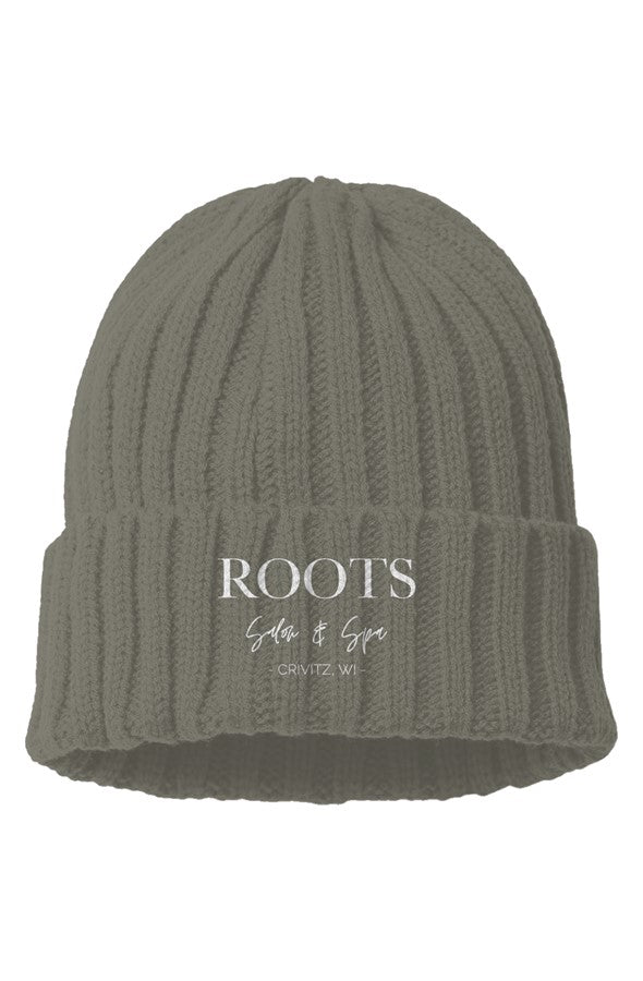 Roots Sustainable Cable Knit Beanie | Crivitz WI