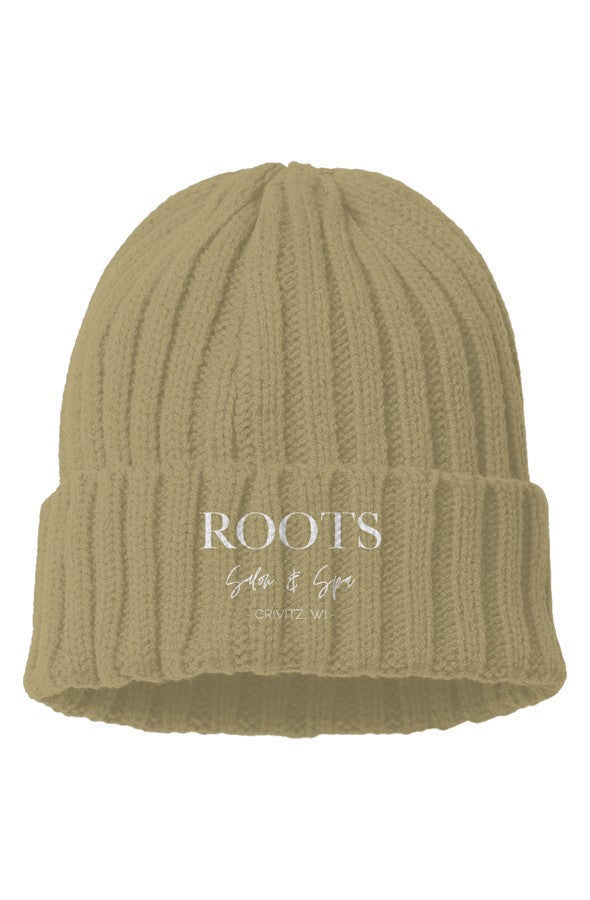 Roots Sustainable Cable Knit Beanie | Crivitz WI