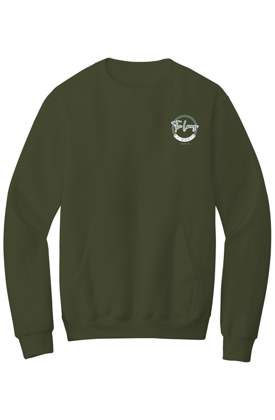 The Lounge Core Fleece Crewneck Pocket Sweatshirt Crivitz WI